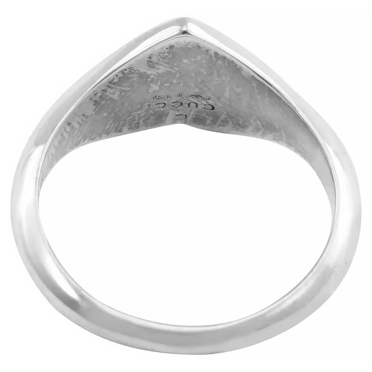 Ring with interlocking g enamel heart deals
