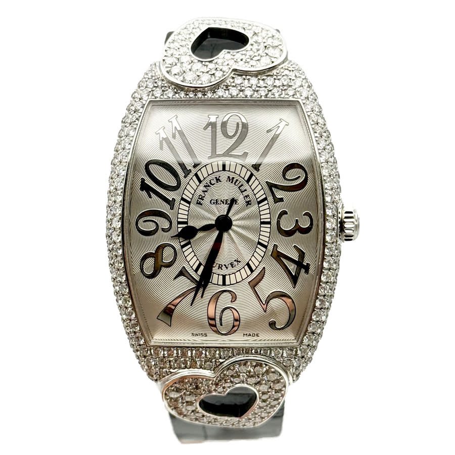 Franck Muller Cintree Curvex Automatic Diamond Silver Dial Ladies Watch 2852 SC RELIEF 9591$