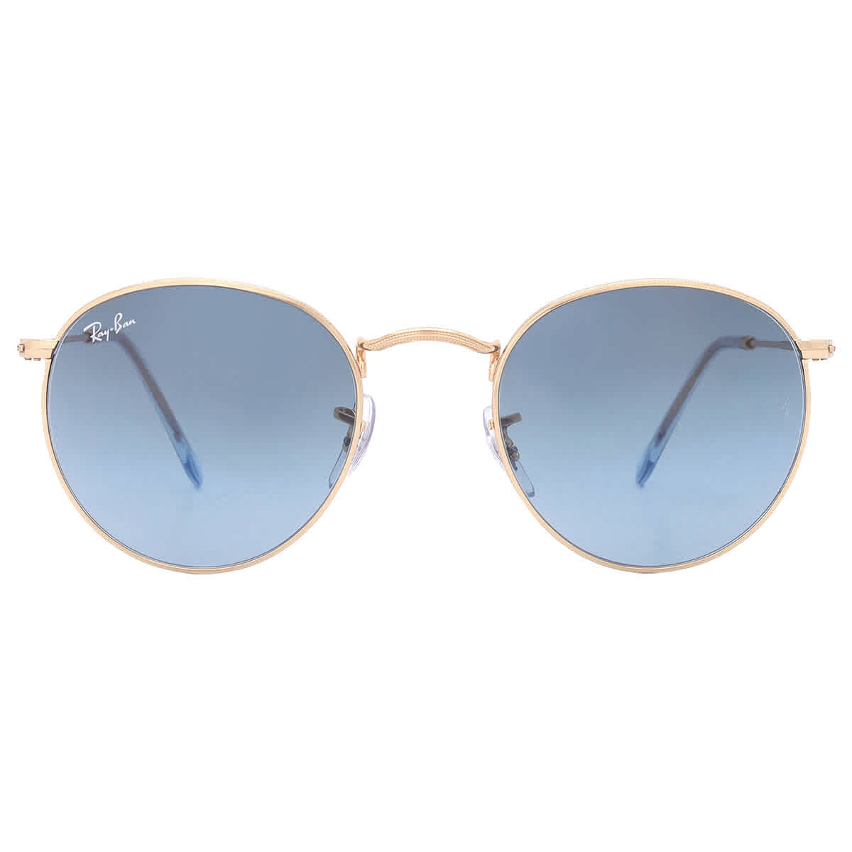 Ray Ban Round Metal Blue Gradient Round Unisex Sunglasses RB3447 001/3M 50