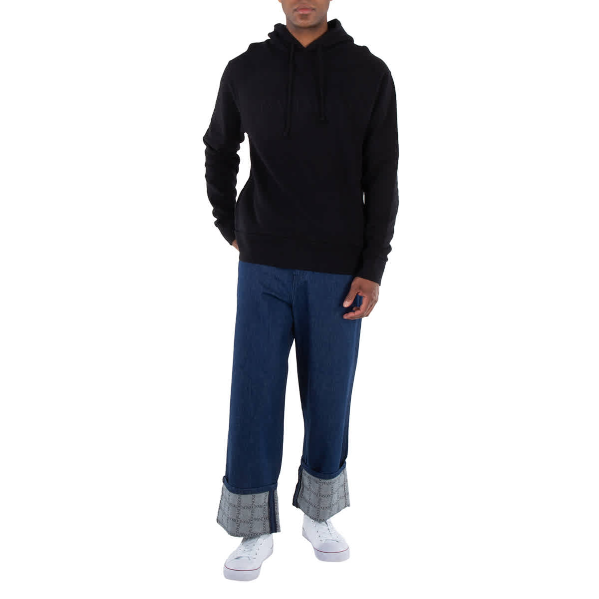 JW Anderson Logo Embroidery Cotton Hoodie | eBay