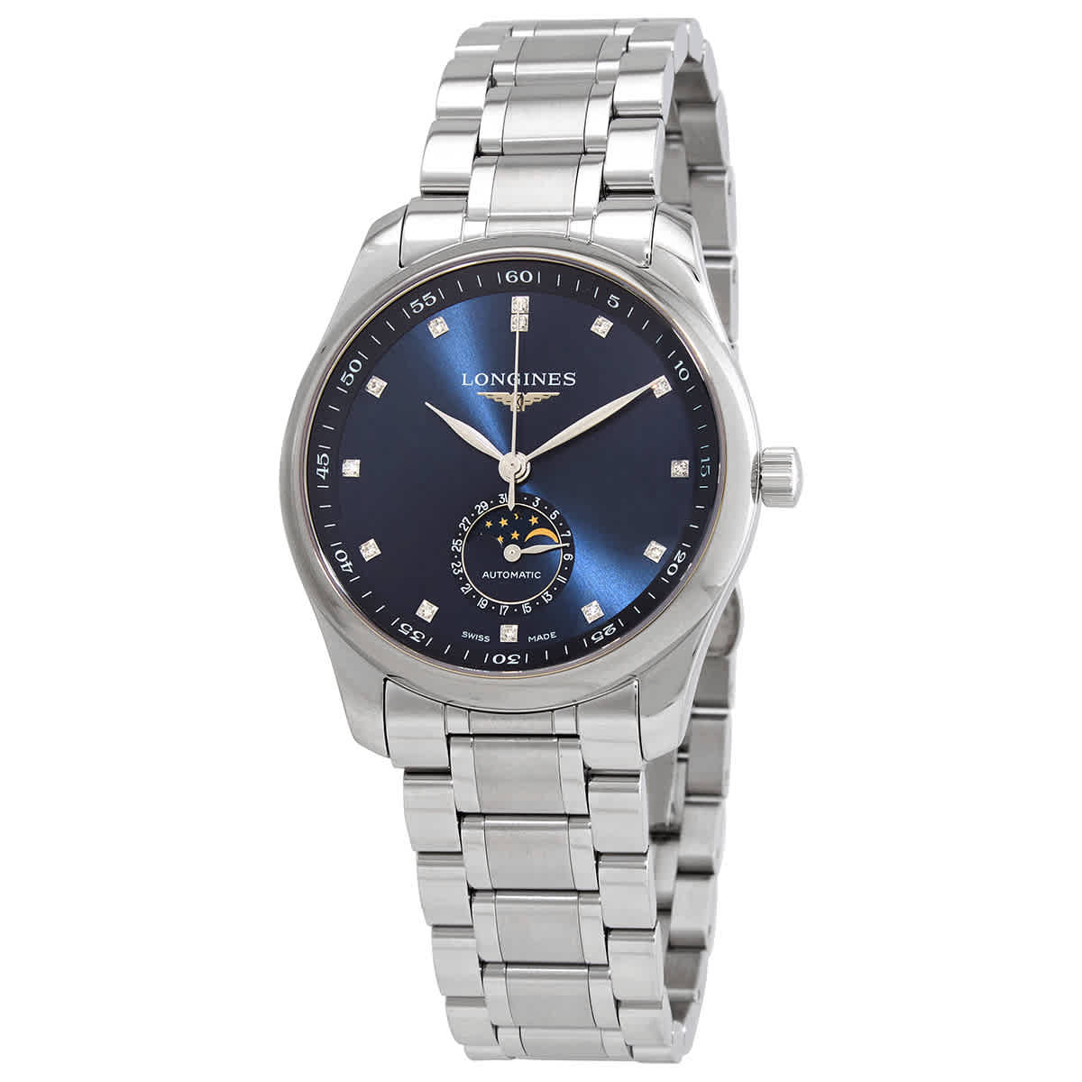 Longines Master Automatic Diamond Blue Dial Men s Watch L29094976