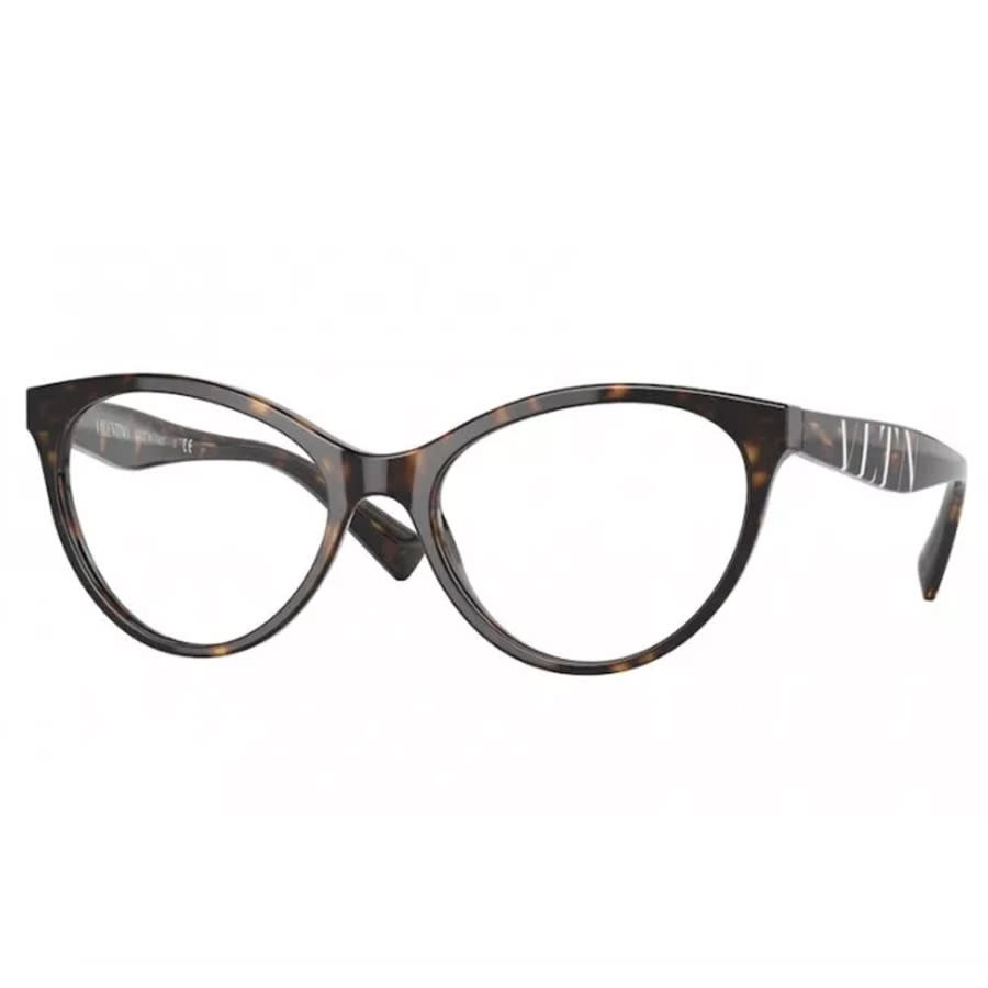 Valentino VA30135196 Tortoiseshell Acetate Cat-Eye Eyeglasses — Brown