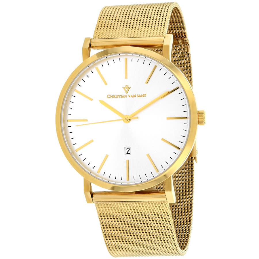 Christian Van Sant Paradigm Quartz Silver Dial Mens Watch CV4325 114$
