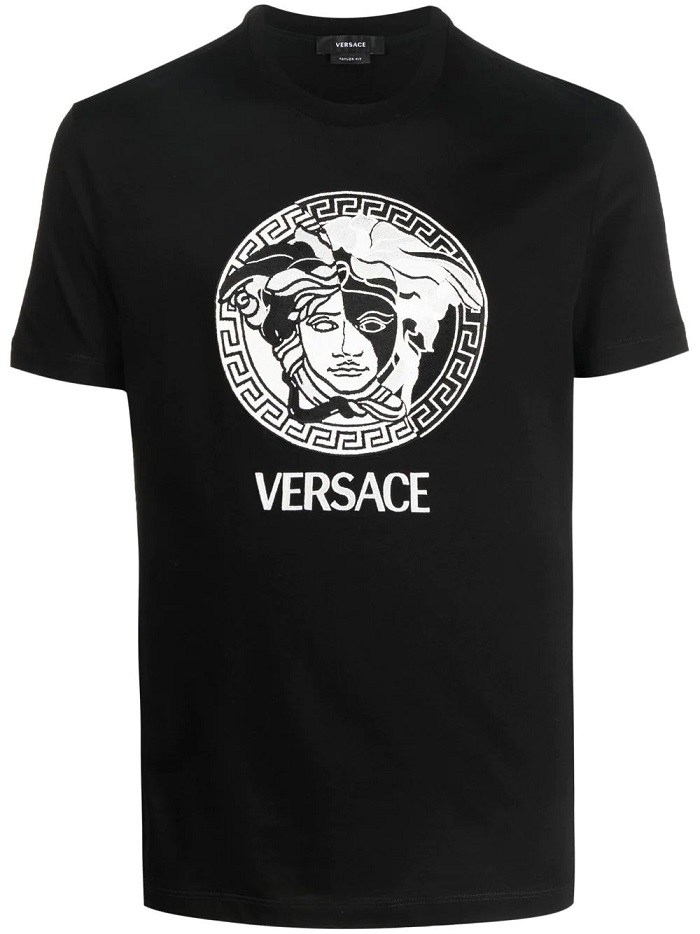 Versace Medusa-print T-shirt In Black | ModeSens