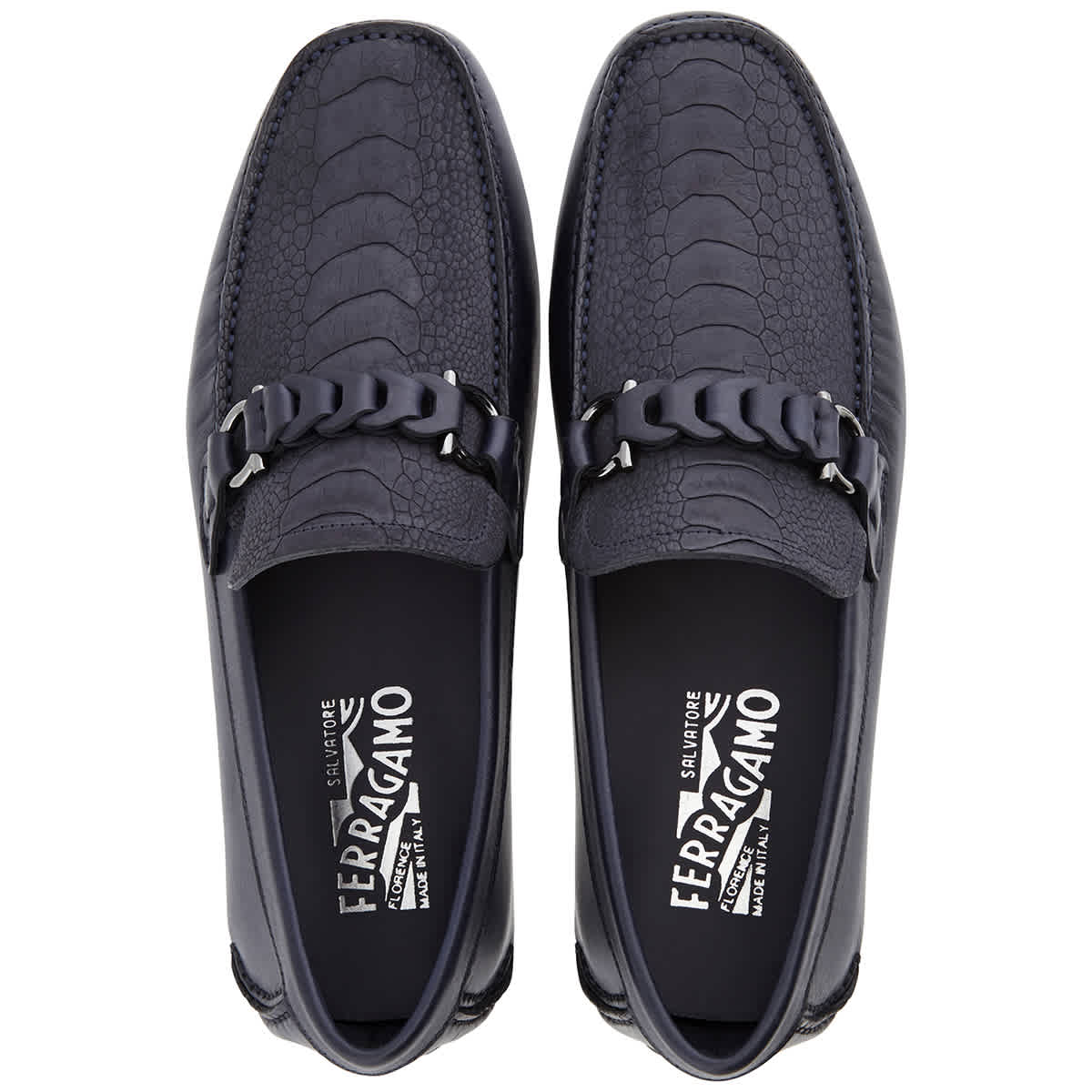 ferragamo driver with gancini ornament