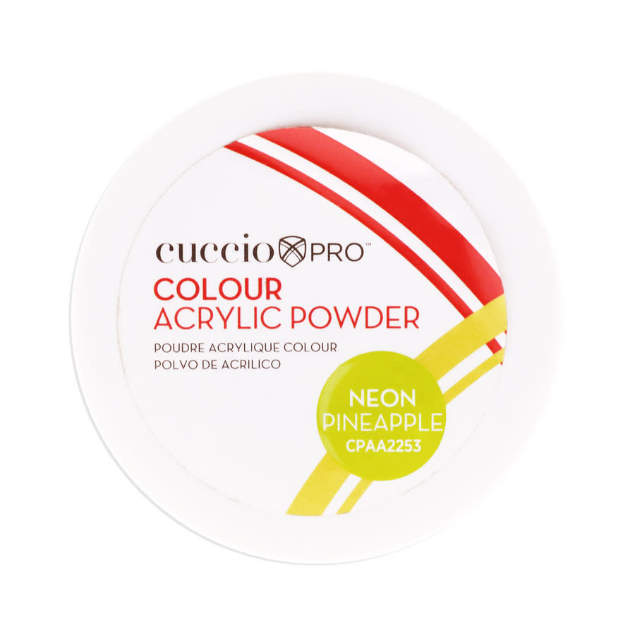 Cuccio Pro Ladies Colour Acrylic Powder Powder 1.6 oz Neon Pineapple Nails 012443091620
