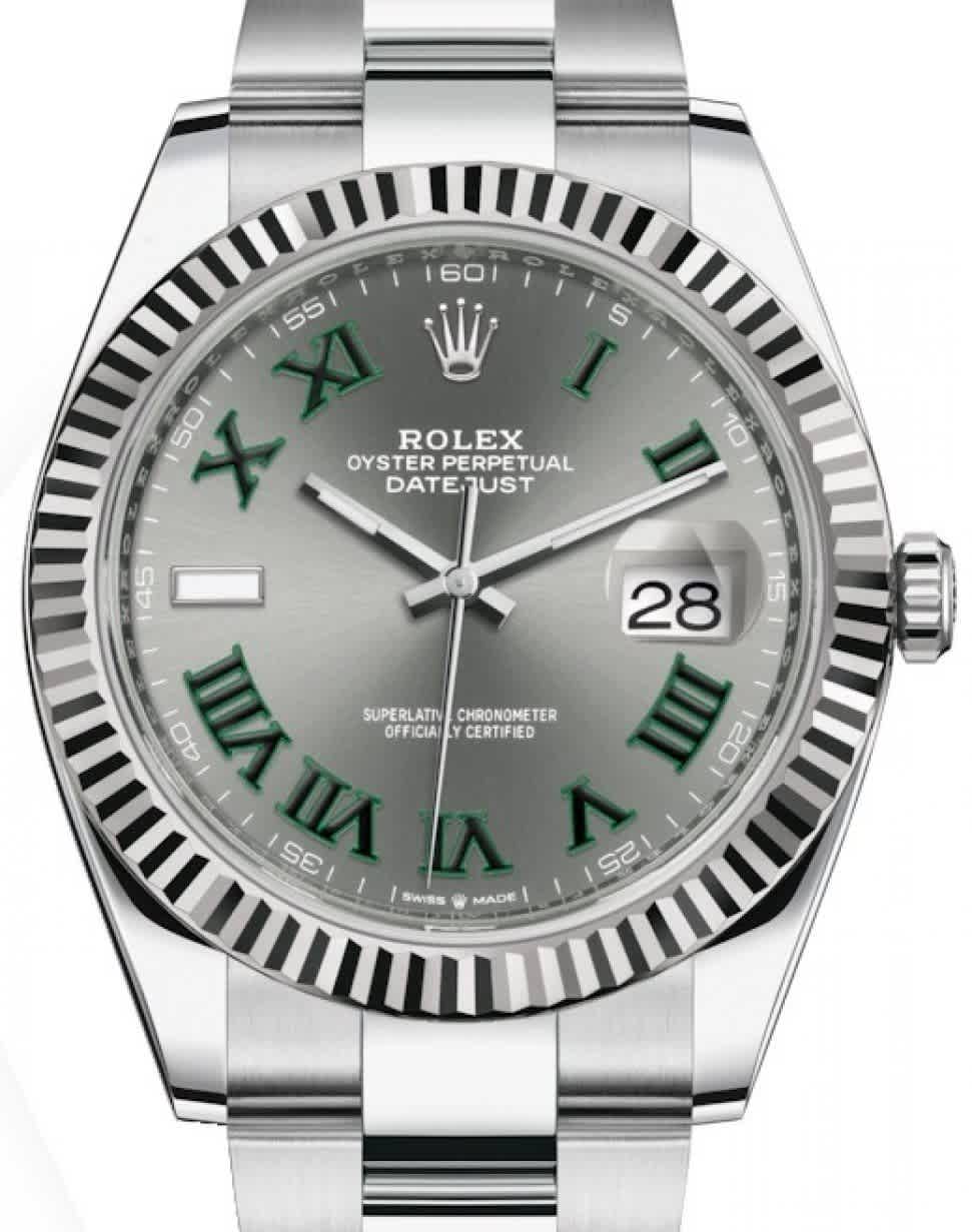 Rolex Datejust 36 Automatic Chronometer Diamond Grey Dial Watch 126284GYRO