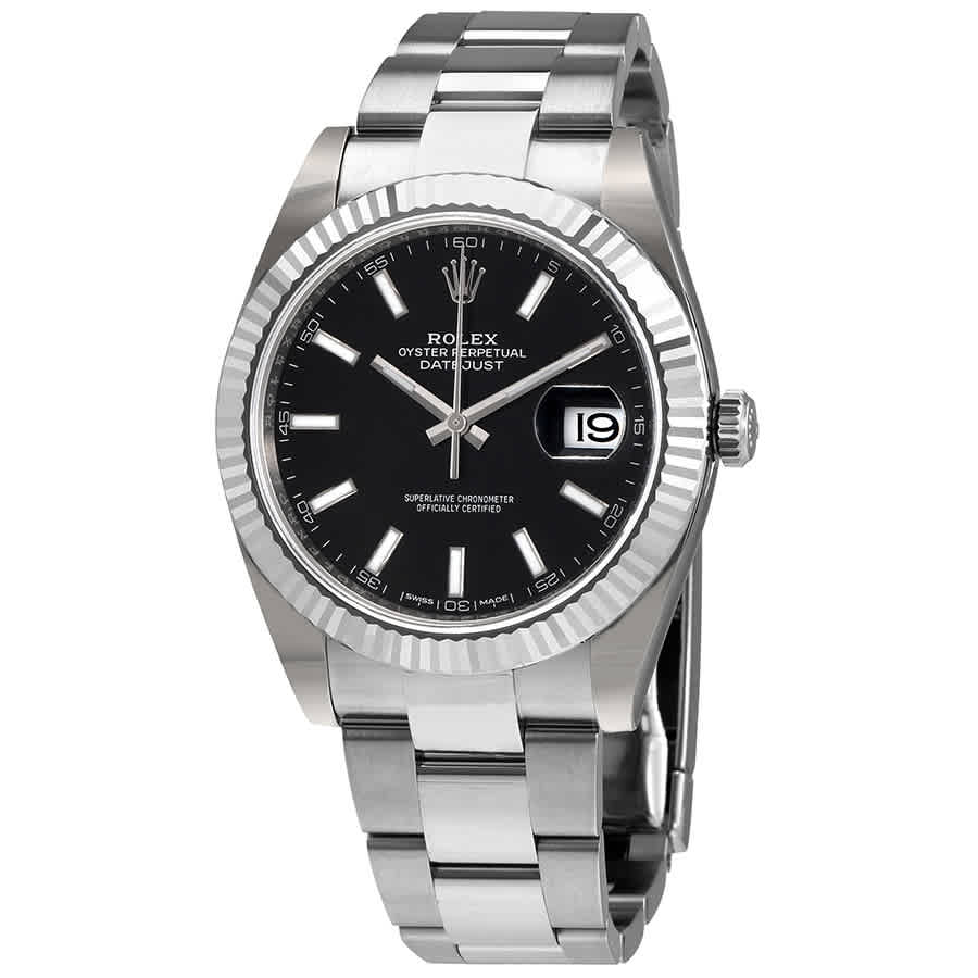 Rolex Datejust 41 Black Dial Stainless Steel Automatic Mens Watch 126334BKSO