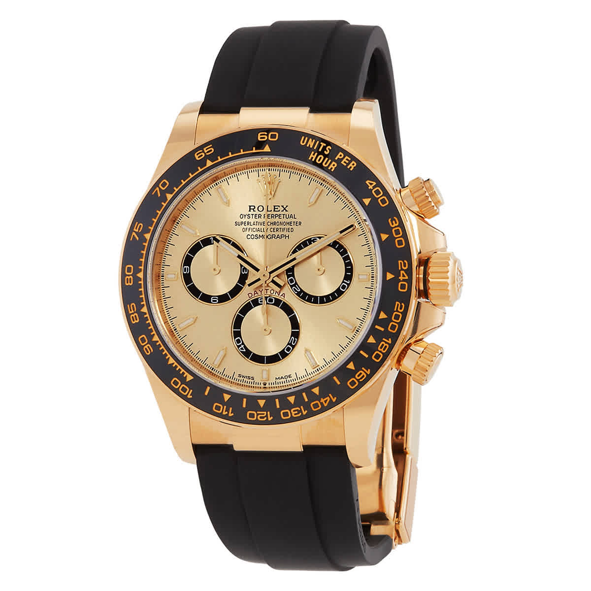 Rolex Cosmograph Daytona Chronograph Automatic Chronometer Gold Dial Mens Watch 126518LN0010