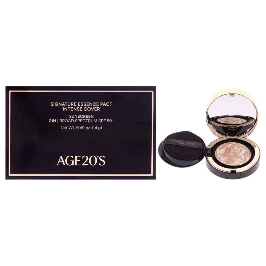 Age20s Ladies Signature Essence Pact Intense Cover SPF 50 Plus 0.49 oz 21N Vanilla Makeup 8801046450604