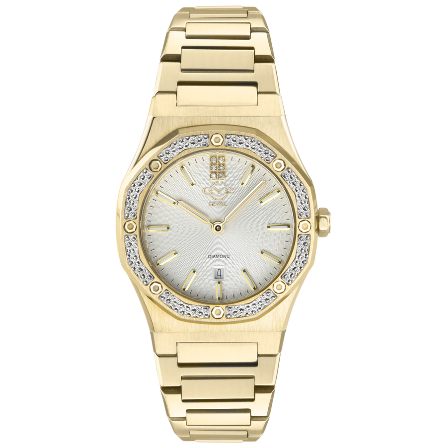 GV2 by Gevril Palmanova Quartz Diamond White Dial Ladies Watch 12702 541$