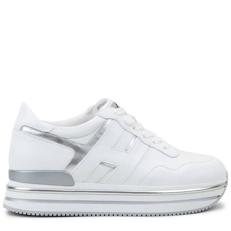 ladies white leather shoes