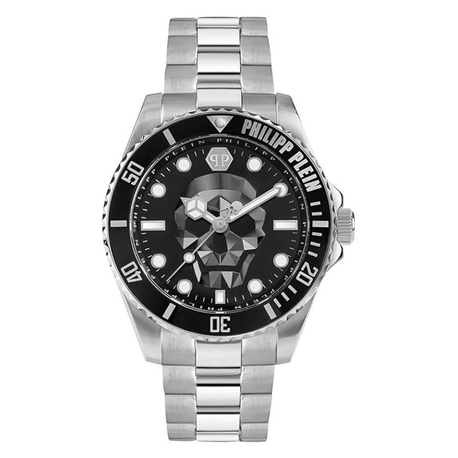 Philipp Plein The Skull Diver Quartz Black Dial Mens Watch PWOAA0522 269$