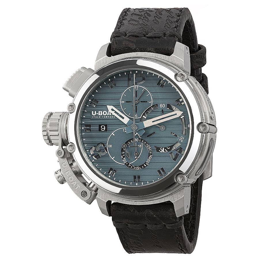 U-Boat Chimera Chronograph Automatic Blue Dial Mens Watch 9589