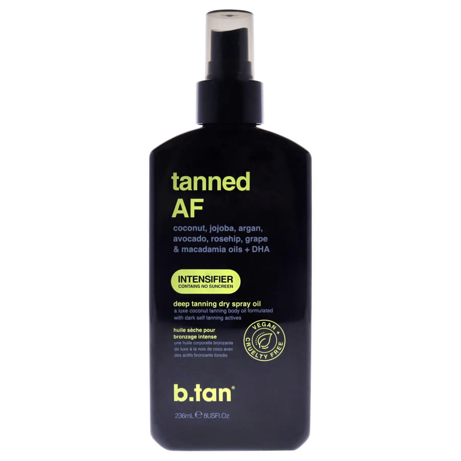B.Tan Tanned AF Intensifier Dry Tanning Oil 8 oz Skin Care 9347108003085