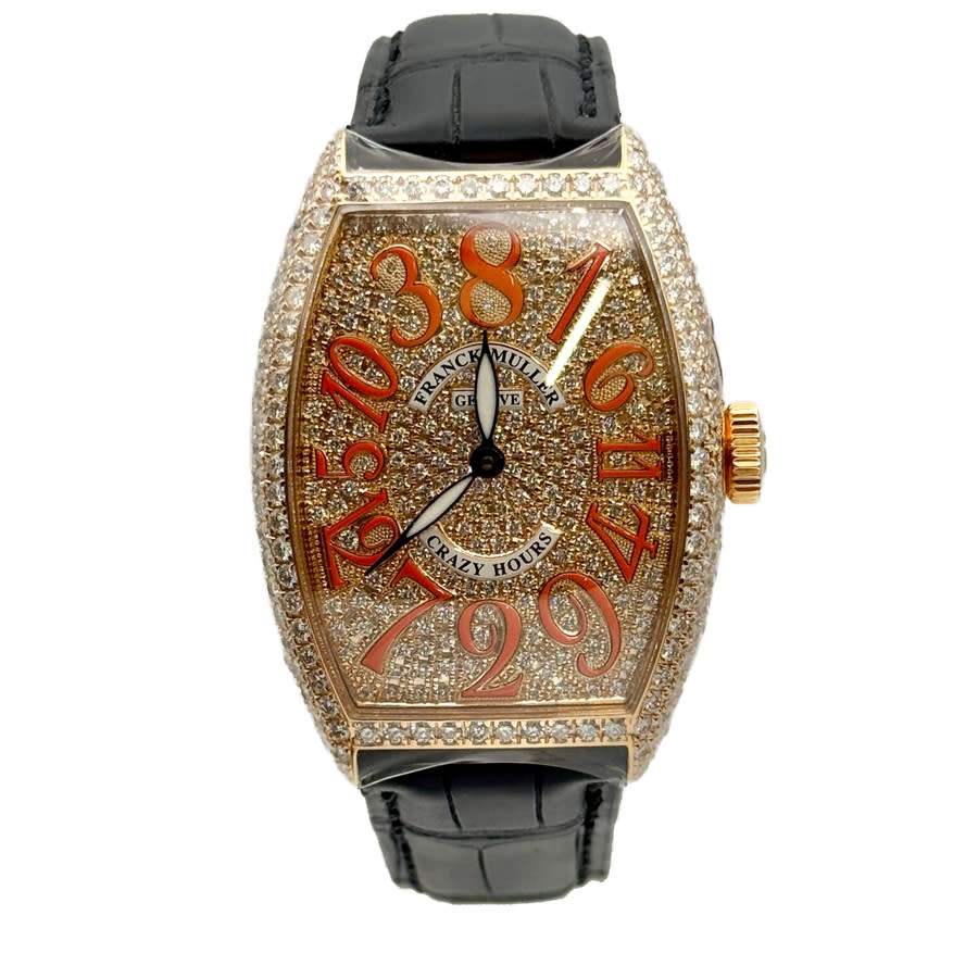 Franck Muller Cintree Curvex Crazy Hours Automatic Diamond Ladies Watch 5850 CH D CD-BLK 15364$