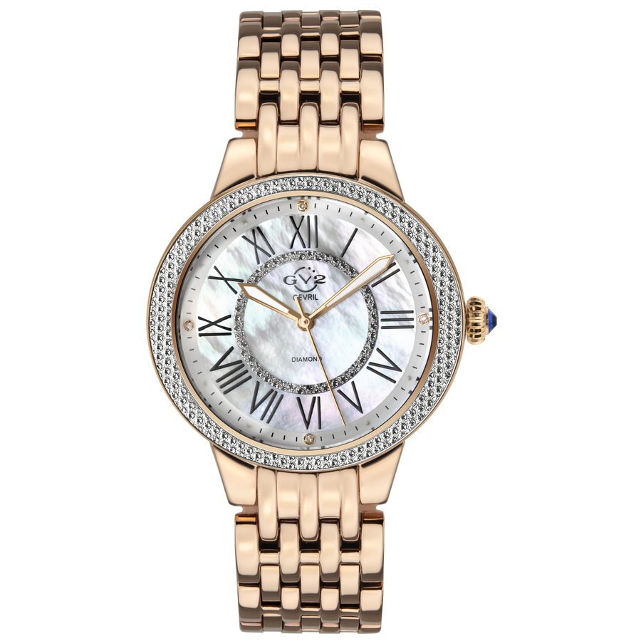 GV2 by Gevril Astor II Quartz Mother of Pearl Dial Diamond Ladies Watch 9141 467$