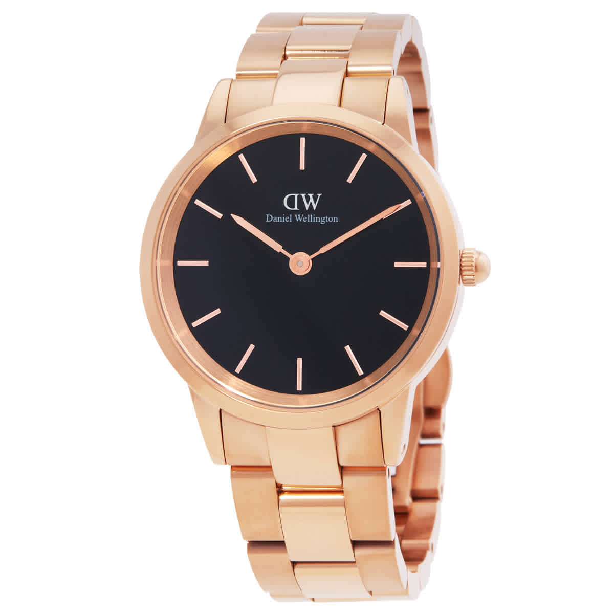 Daniel Wellington Iconic Link Quartz Black Dial Watch DW00100210 124$