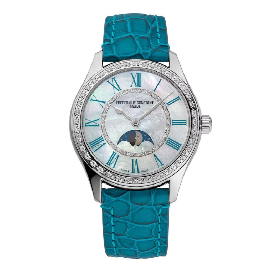 Frederique Constant Classics Elegance Luna Automatic Diamond Watch FC-331MPWTD3BD6 3159$