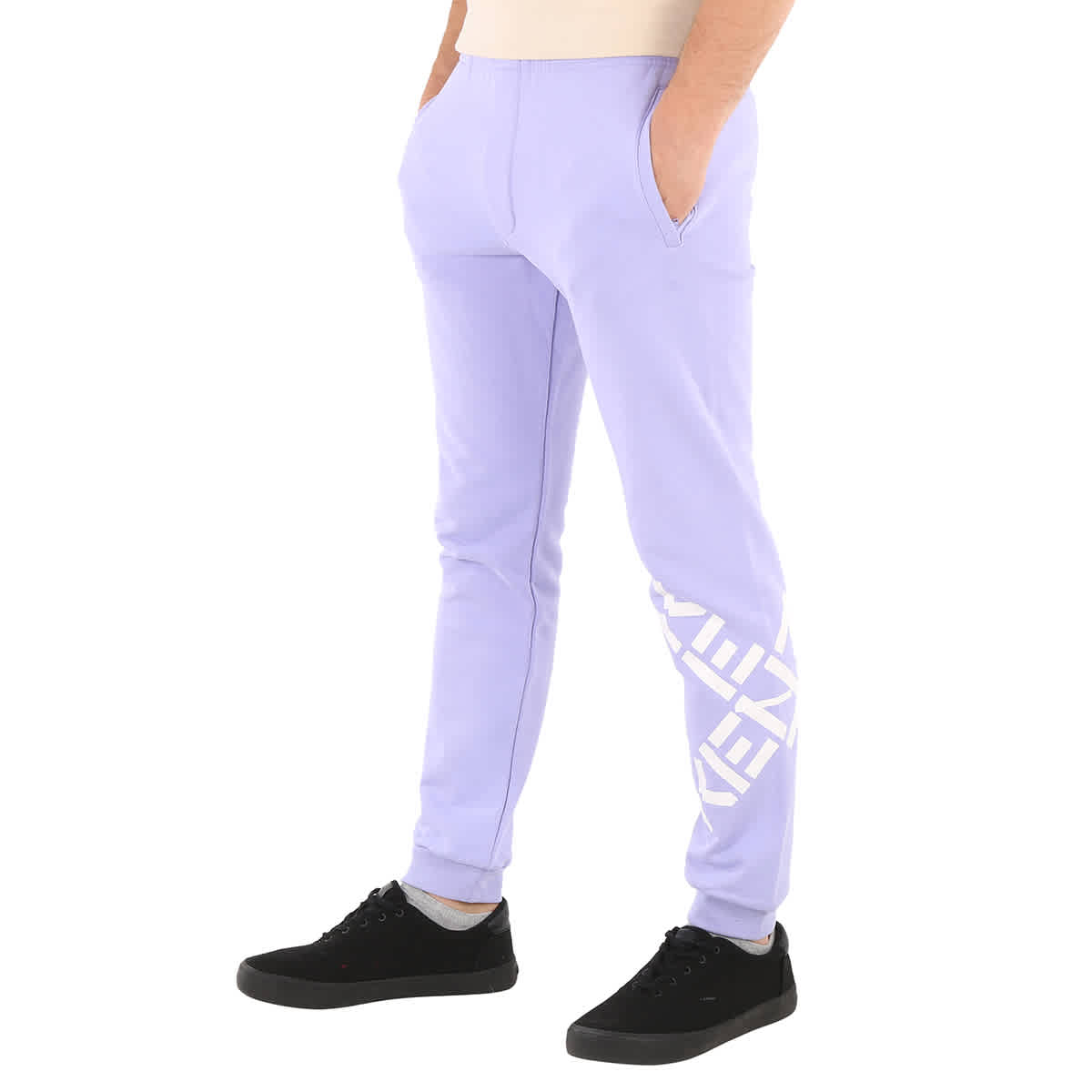 Kenzo Lavender K-Logo Sport Jogging Pants