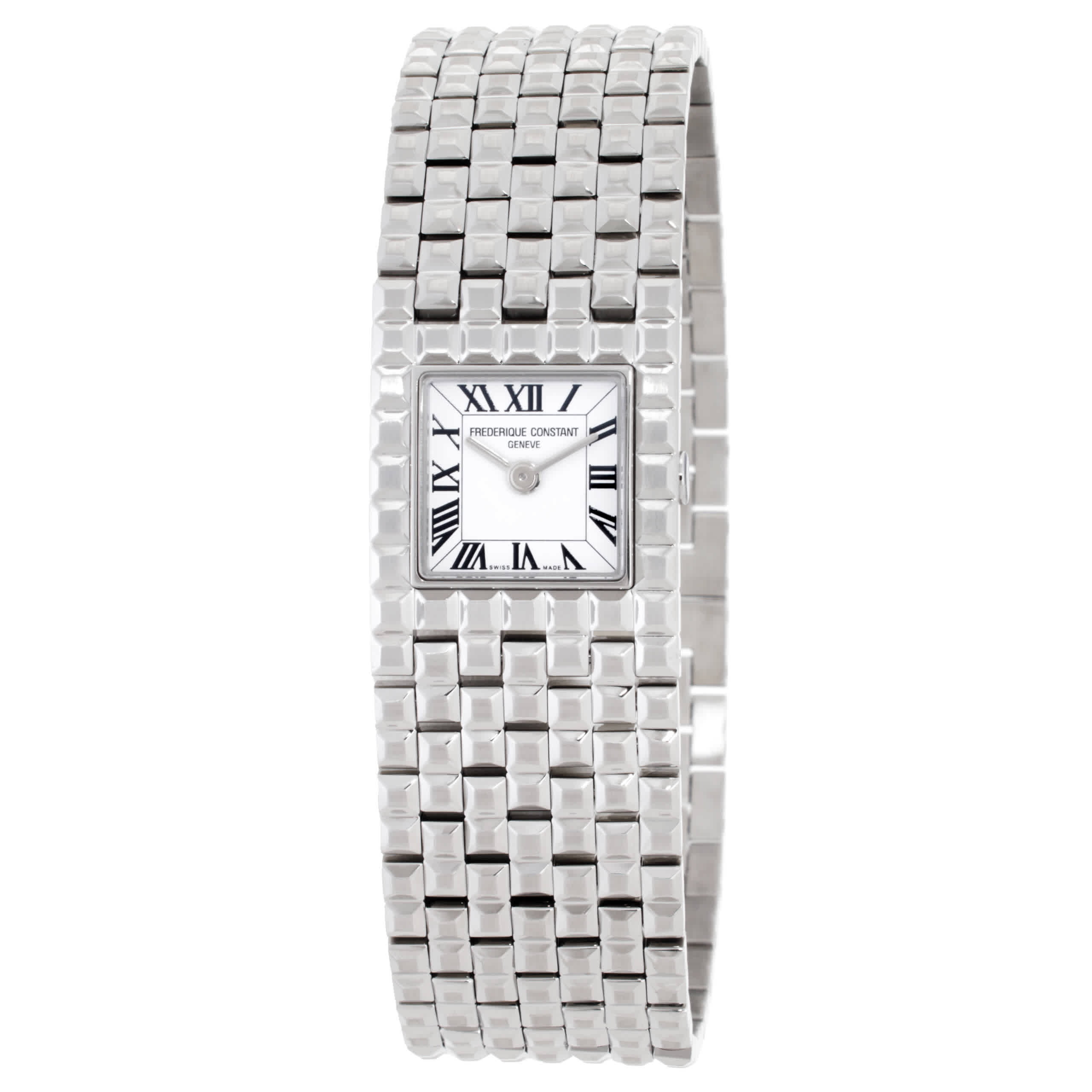 Frederique Constant Classics Manchette Quartz White Dial Ladies Watch FC-200WR1MC6B 986$