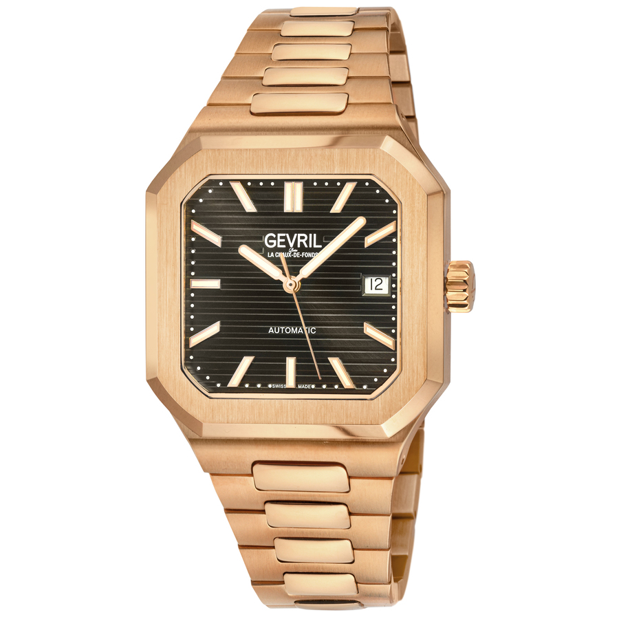 Gevril Grand Concourse Automatic Black Dial Mens Watch 41305B 758$