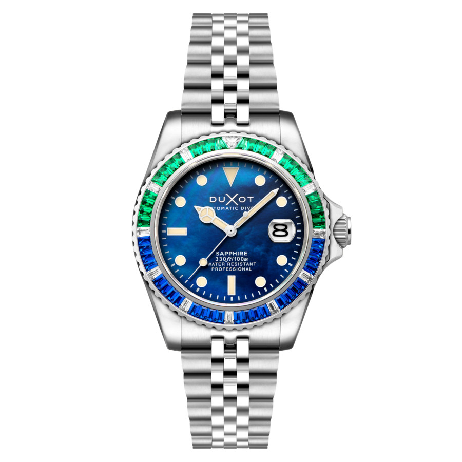 Duxot Atlantica 40 Rainbow Automatic Blue Dial Mens Watch DX-2077-44
