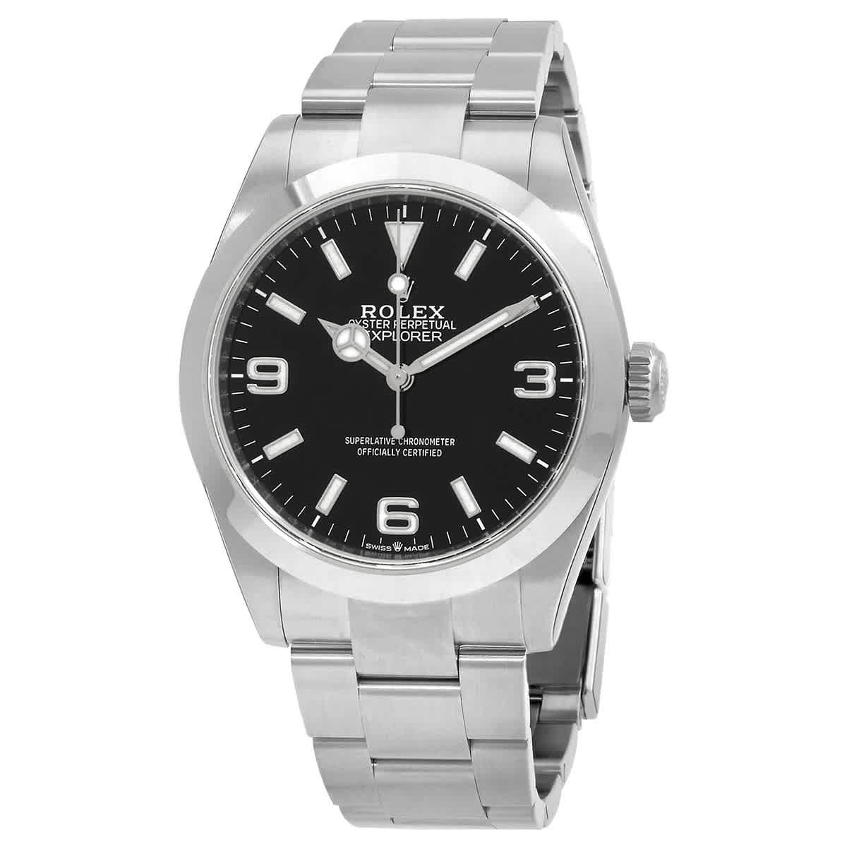 Rolex Explorer Automatic Chronometer Black Dial Mens Watch 2242700001