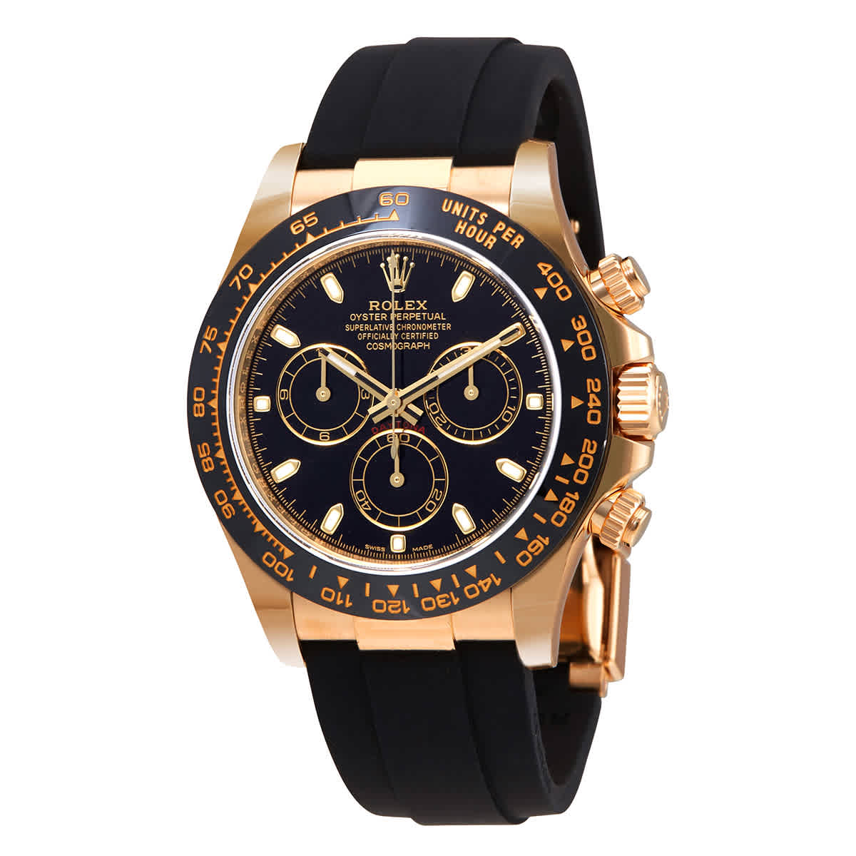 Rolex Cosmograph Daytona Automatic 18K Yellow Gold Mens Watch 116518LN