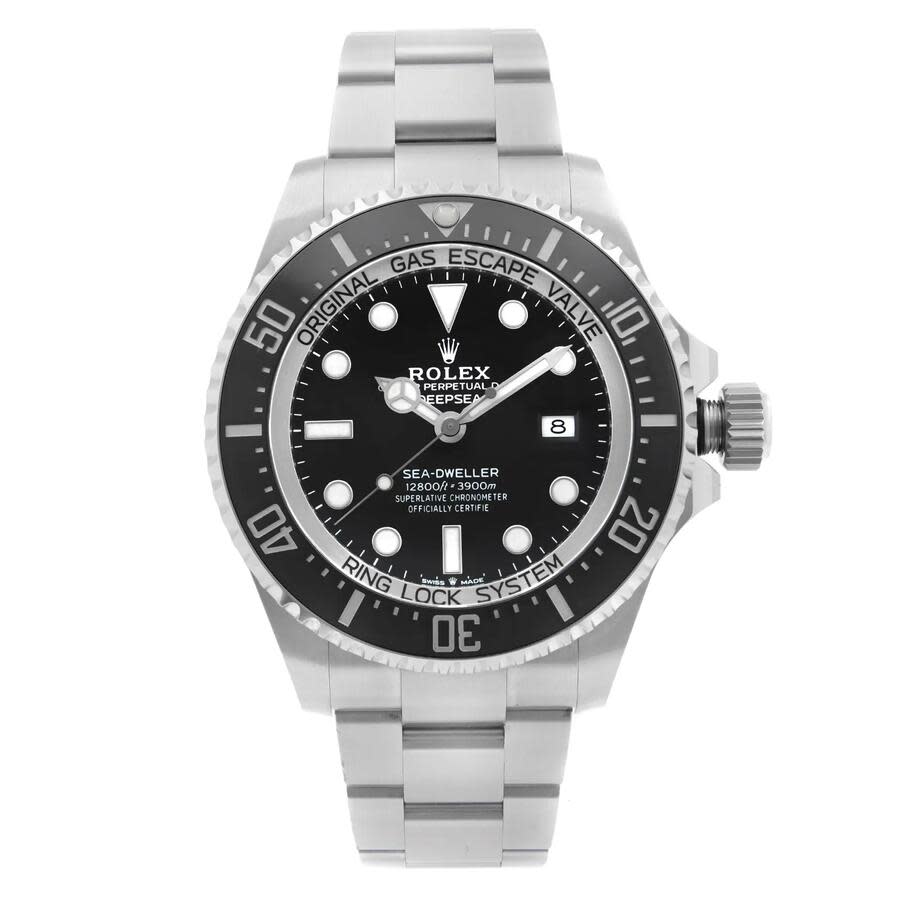 preowned rolex seadweller automatic chronometer black dial mens watch 126660 bkso