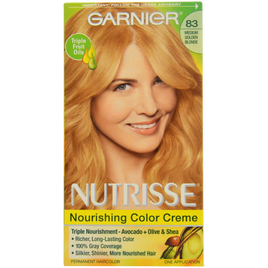 Garnier Nutrisse Permanent Haircolor - 83 Medium Golden Blonde Cream Soda by Garnier for Unisex - 1 Pack Hair color