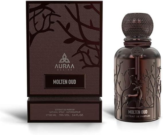 Auraa Desire Unisex Molten Oud Extrait de Parfum Spray 3.4 oz Fragrances 6290360832128