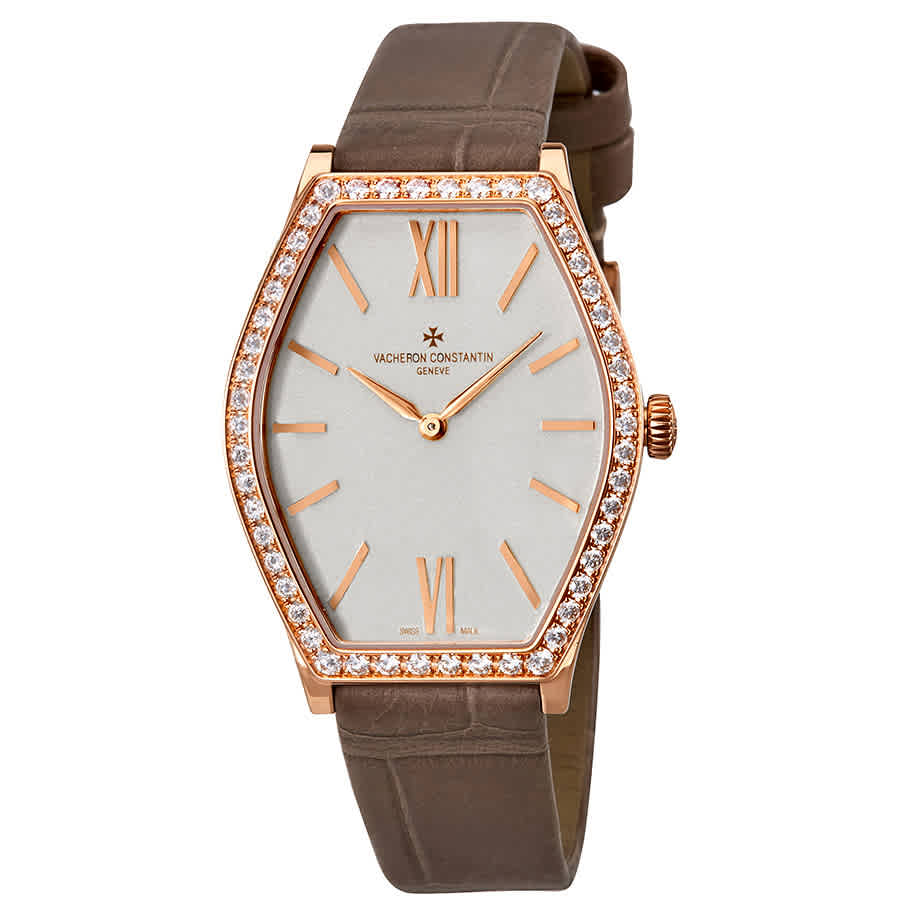 Vacheron Constantin Malte Silver Dial 18K Rose Gold Diamond Ladies Watch 25530000R-9742 21620$