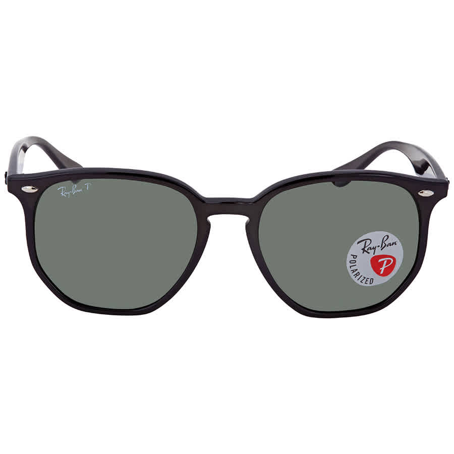 Ray-Ban Unisex Sunglass RB4306 - Frame color: Black, Lens color: G-15 Green Polarized