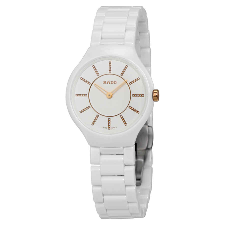 rado jubile white ceramic ladies watch