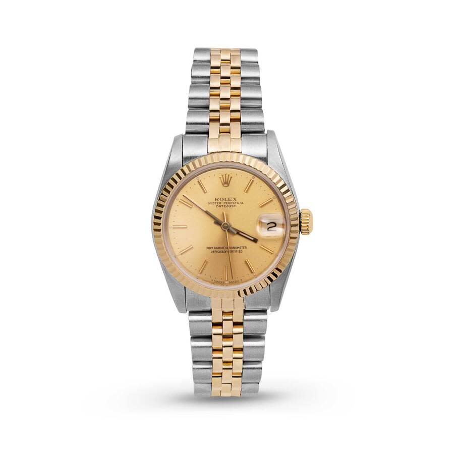 Preowned Rolex Datejust Automatic Champagne Dial Ladies Watch 68273 CSJ