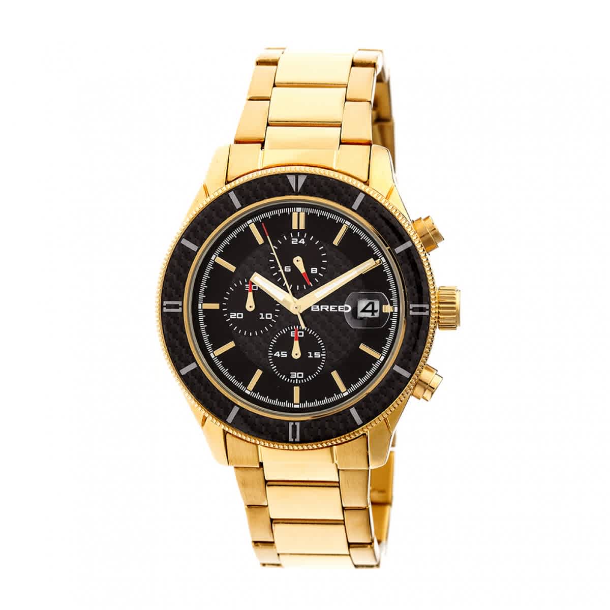 Breed Maverick Chronograph Black Dial Mens Watch 7502