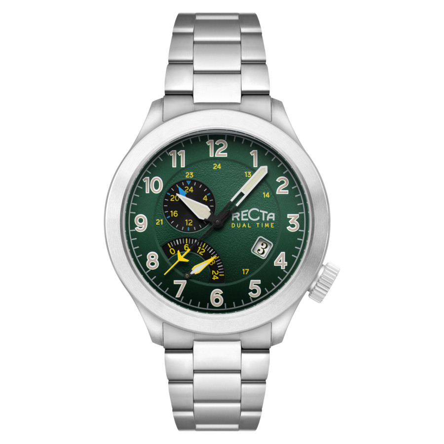 Recta Altitude GMT Quartz Green Dial Mens Watch RT-3007-77