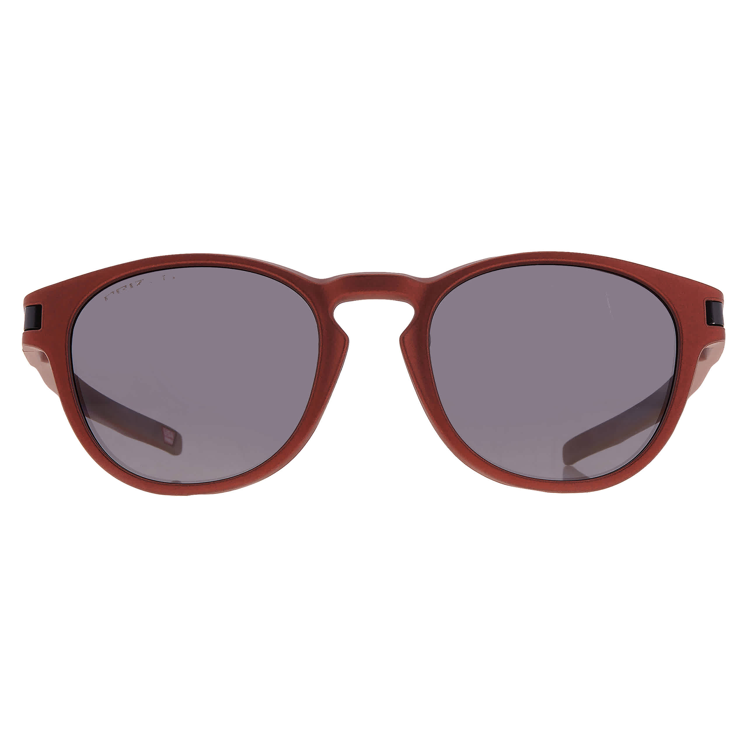 Oakley Man Sunglass Latch™ (Low Bridge Fit) Forge Collection -  Frame color: Matte Fire Orange, Lens color: Prizm Grey Polarized