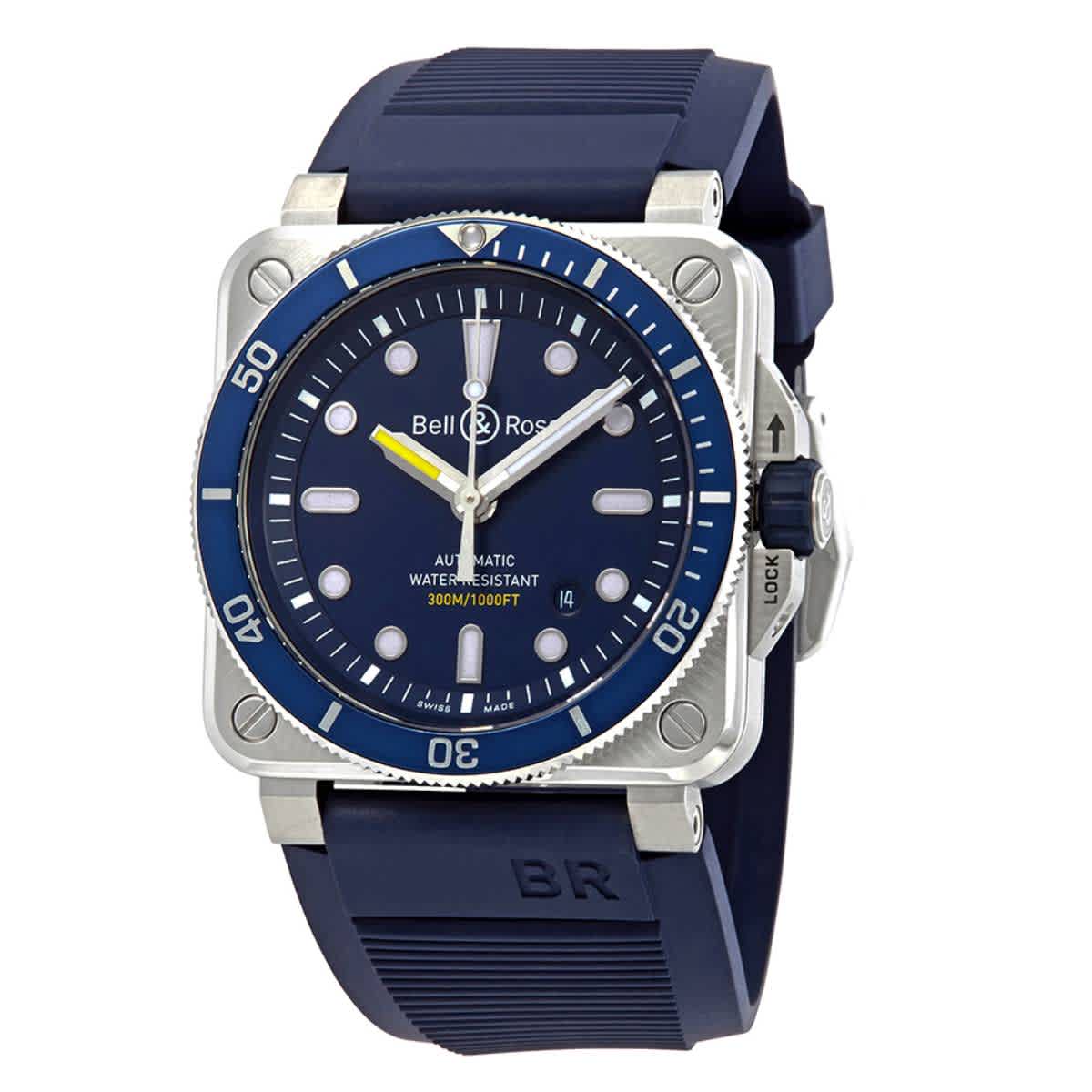 Bell Ross Diver Automatic Blue Dial Mens Watch BR0392-D-BU-STSRB 2793$