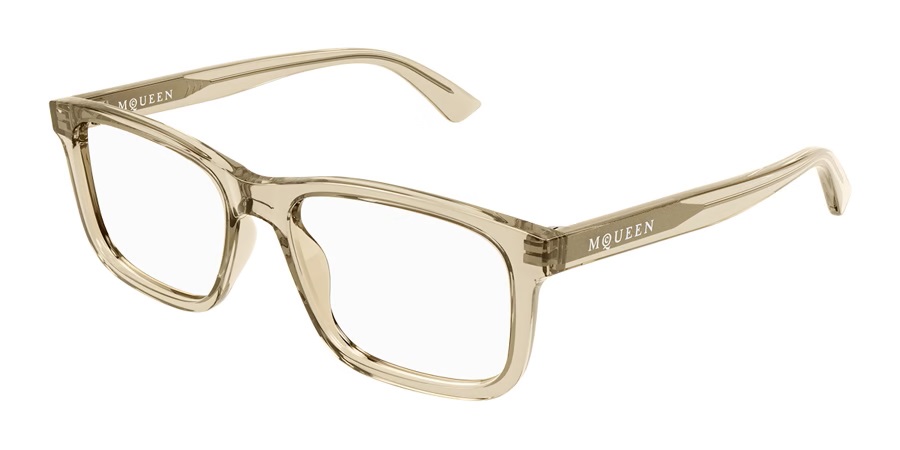 Alexander McQueen Demo Square Mens Eyeglasses AM0486O 005 54