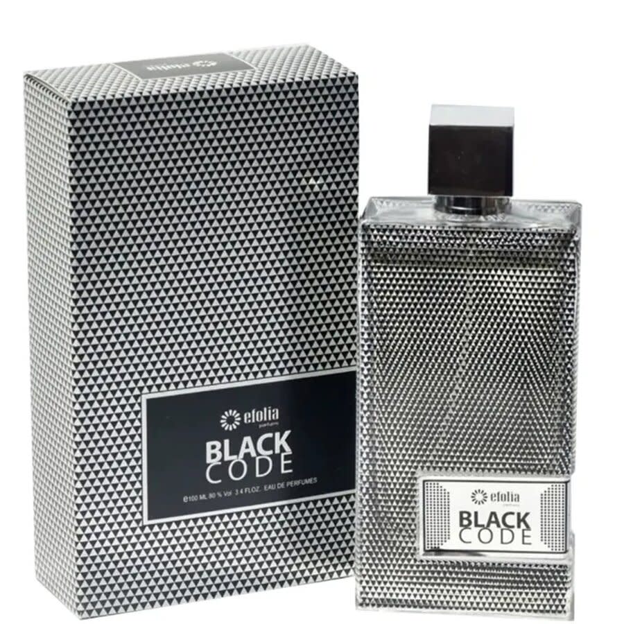 Efolia Mens Black Code EDP Spray 3.3 oz Fragrances 6291106901306