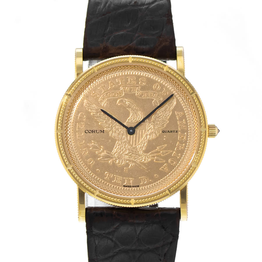 Pre-owned Corum Coin Watch Quartz Mens Watch 5049756