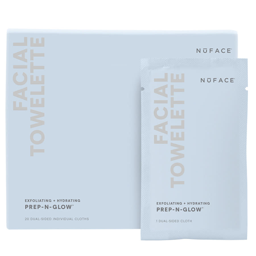 NuFace Prep-N-glow Cleanse Exfoliation Cloths 20pcs Skin Care 810075940305 33$