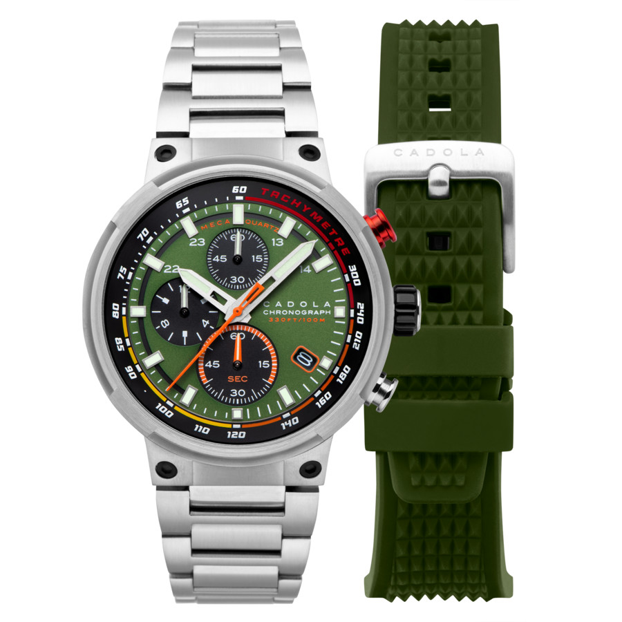 Cadola Surtees Chronograph Quartz Green Dial Mens Watch CD-1028-44 189$