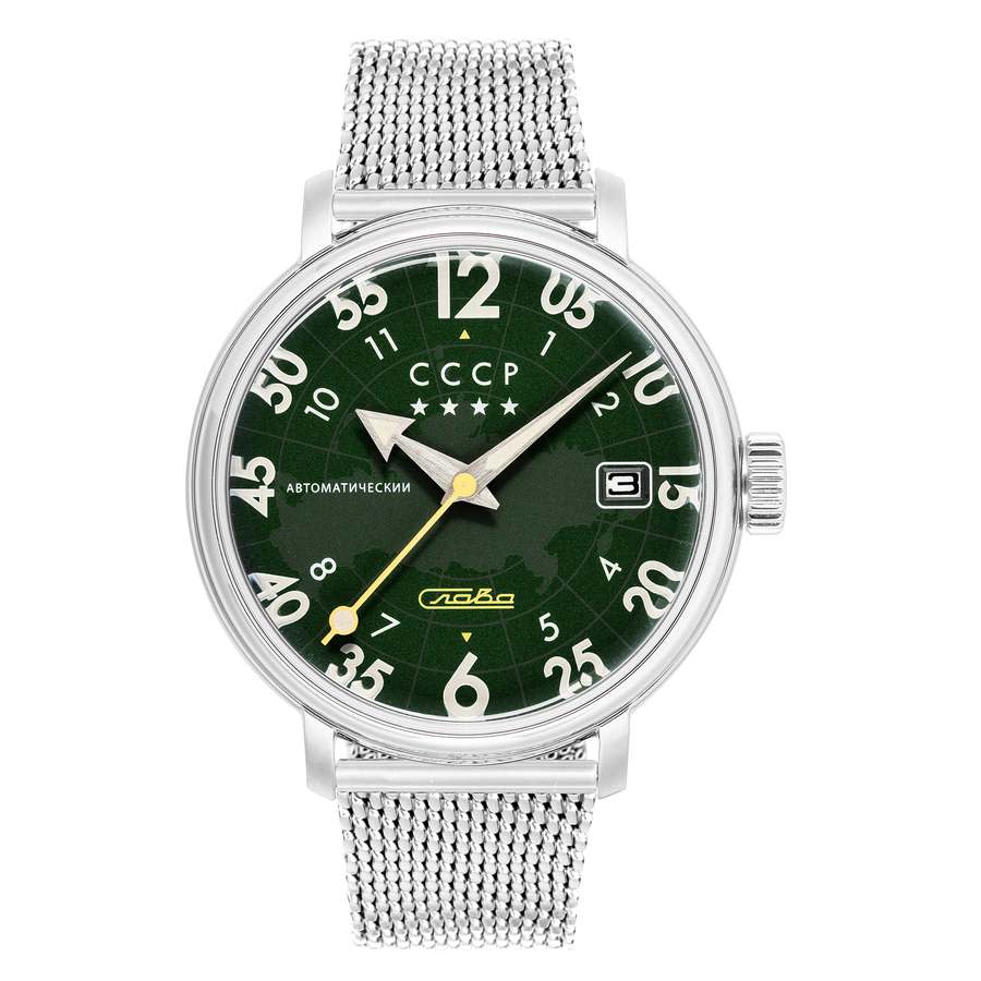 CCCP Hereos Comrade Automatic Green Dial Mens Watch CP-7097-22