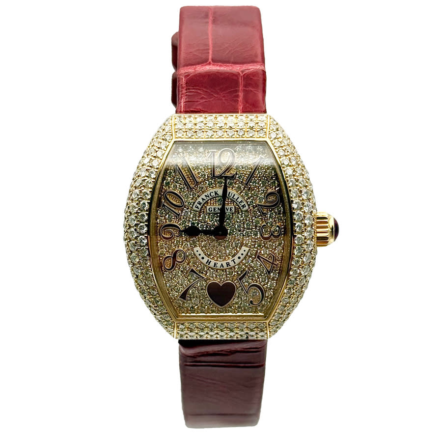 Franck Muller Heart Quartz Diamond Ladies Watch 5002 S QZ C 6H D3 CD 7919$