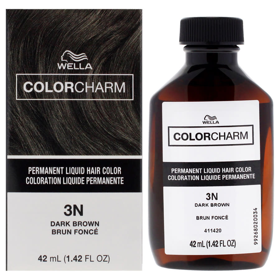 Wella Unisex Color Charm Permanent Liquid Hair Color 1.42 Oz 3n Dark Brown Hair Care 070018105240