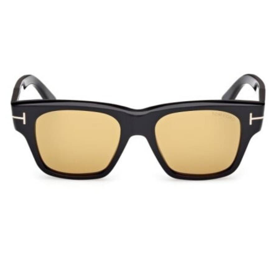 Tom Ford Man Sunglass FT1280 - Frame color: Black Shiny, Lens color: Yellow