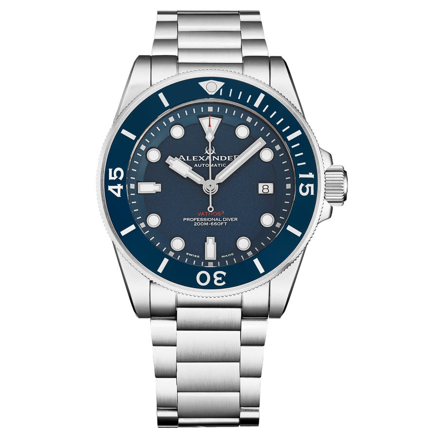 Alexander Alexander 2 Automatic Blue Dial Mens Watch A520-03